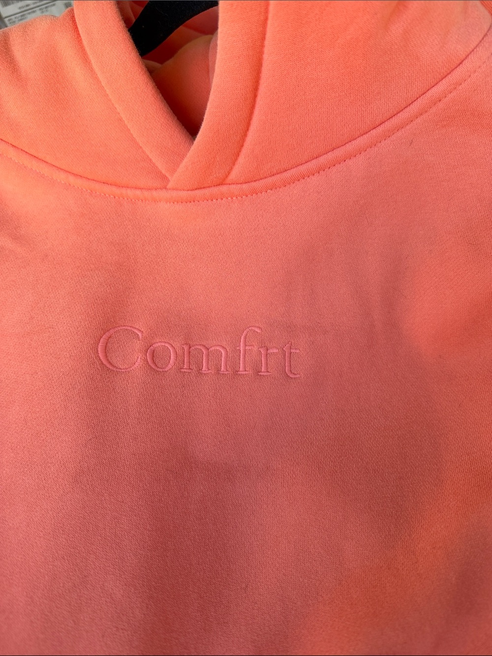 Orange/Peach Comfrt  Embroidered Women's Hoodie Sweatshirt The original COMFRT